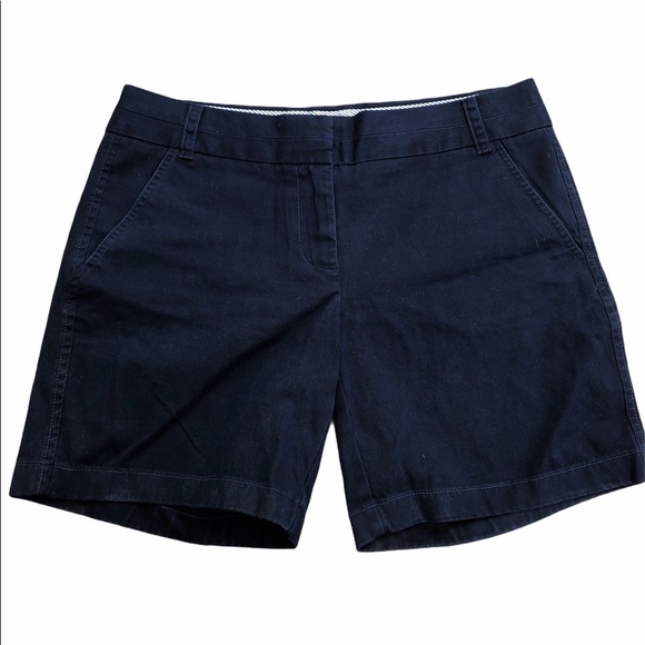 J Crew Chino size 6 navy blue preppy shorts - Picture 4 of 8